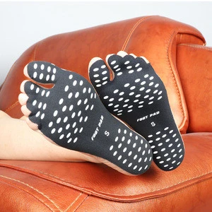 Soft Adhesive Foot Pad Sticker Insoles Flexible Beach Feet Protection Shoes Sock