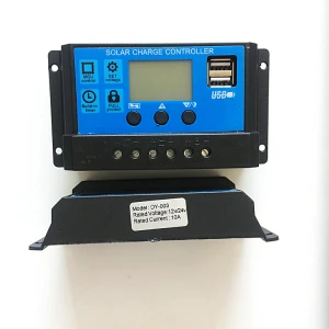 solar panel charger controller 12/24V automatic identification 10A  With light control solar energy related products