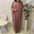 Import Solid Color Bat Sleeve Milk Shreds Abaya Turkey Muslim Dresses Women Muslim Dress from China