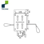 Split Tilted swivel chair mechanism locking safety function for office chair with Seat back adjustment Controller