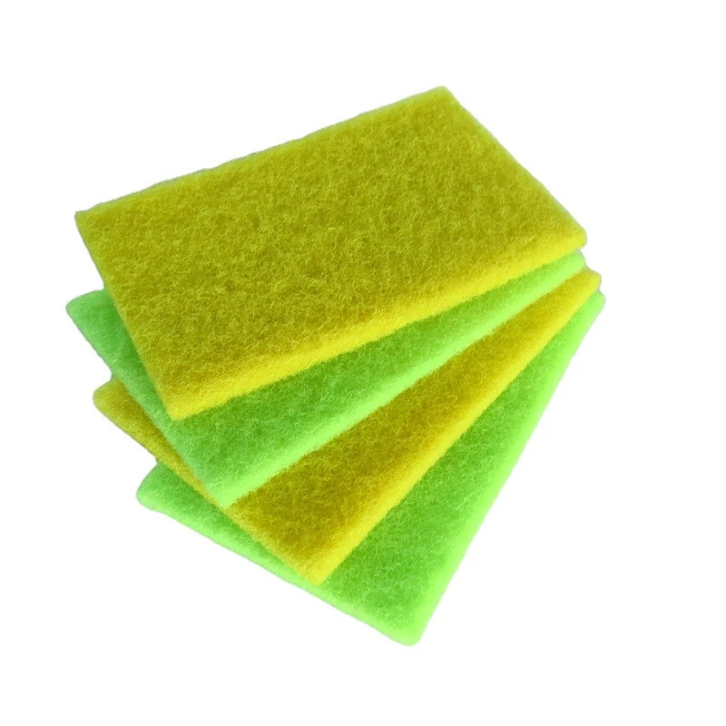 Sponge Manufacturer Kitchen Cleaning Scourer Heavy Duty Cellulose Green Scouring Pads Sponge for Kitchen Cloth
