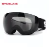 Sposune Adult UV400 Anti-fog Dual Lenses Custom Winter Skiing And Snowboarding Goggles Glasses