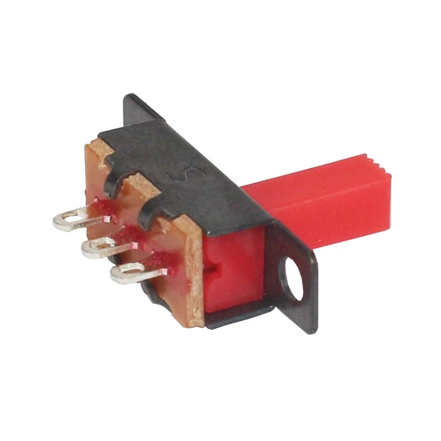 SS12F15 Slide Switch DIP 90 degree switch 2 position 3 pin selectable handle height with red button