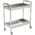 Import Stainless Steel 304 Hospital Instrument Trolley 2 Level with Rails from China
