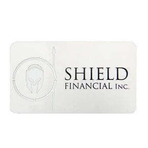 Stainless Steel Golden Gift Metal Membership Card