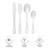 Stainless Steel Silverware Set Knife Spoon Fork Teaspoon for Modern Kitchen Flatware Set For Home Silver Colour Tableware