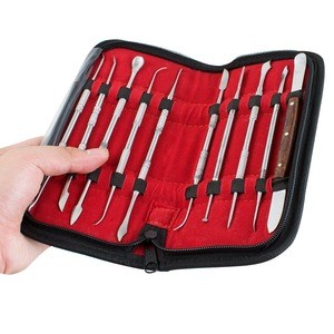 Stainless Steel Wax Carvers Set, Wax Carver Travel Kit with Carrying Case
