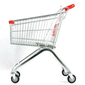 Steel material baby cover shopping trolley shopping cart with 4 wheels