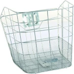 steel mesh basket with handle white bicycle basket steel/cheap bike