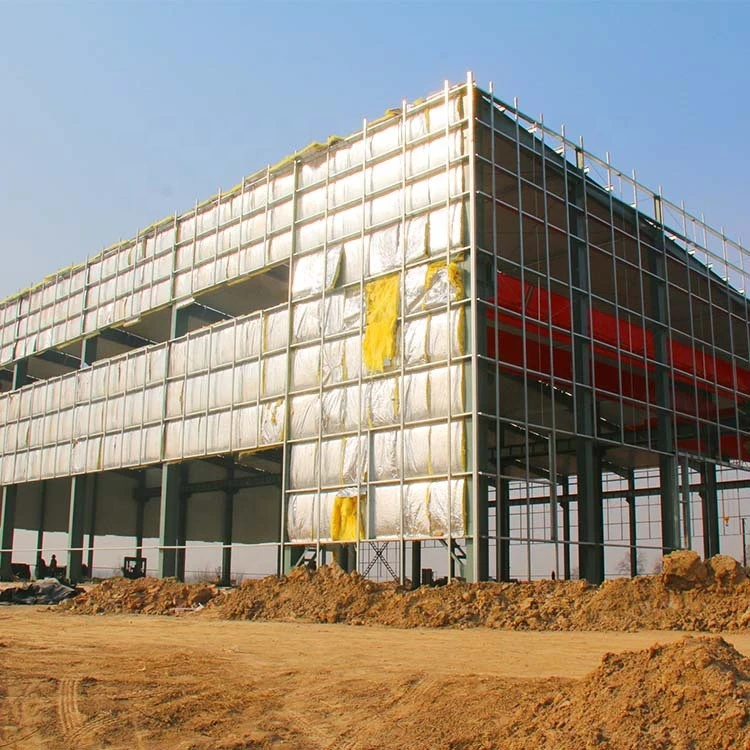 Steel Structure Framed Commercial Office Warehouse Building Structural Steel Truss Prefab Construction with Drawing