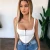 Import summer ladies short tube tops spaghetti strap corset camisole sleeveless crop tops 2020 sexy ladies tube top from China