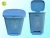 Import Supply Light blue stainless steel trash can metal garbage can foot pedal/Waste bin/ash-bin from China