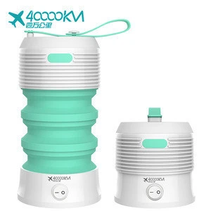 SW5008 Wholesale  0.5L 2v 304 stainless steel travel foldable mini temperature control water boiler silicone kettle