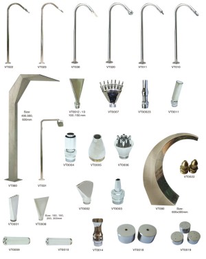 Swimming pool and spa accessories stainless steel heavy rain nozzle