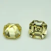 Synthetic Diamond Asscher Cut Yellow CZ Cubic Zirconia Loose Gemstone