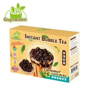 Taiwan Food Ingredients Non Frozen Caramel Instant Bubble Tea