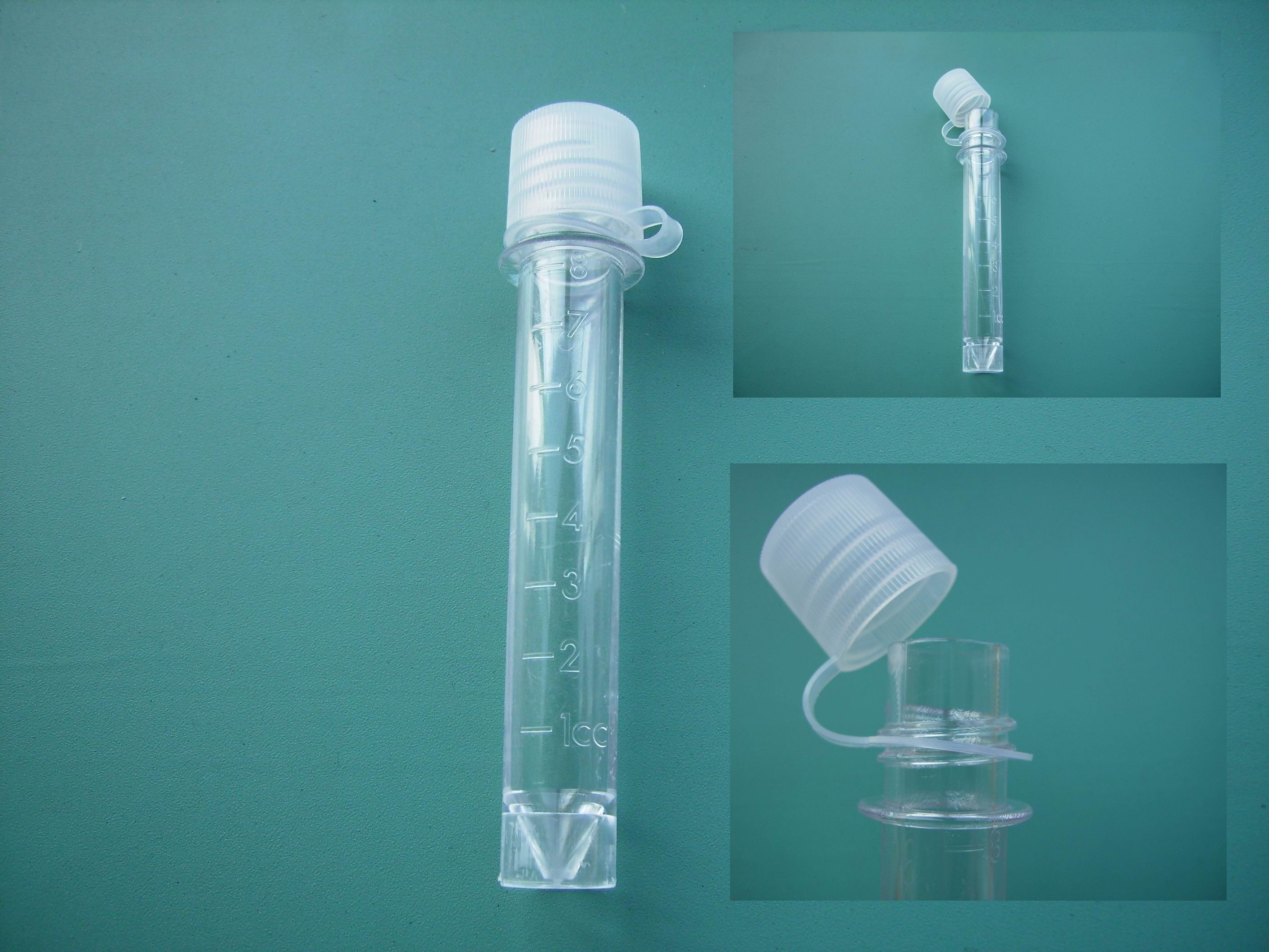 Test tube with graduation 14.7*101mm with lid