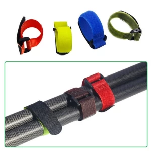 Tic Reusable Fishing Rod Tie Holder Strap Suspenders Fastener Hook Ties Belt Fishing Tackle Accessories