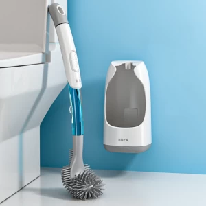 Toilet Brush Disinfect Soap Dispensing Compact Toilet Bowl Brush and Holder for Bathroom Deep Cleaning Antislip Grip 2022 Trend