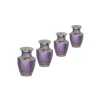 Top Selling Cremation Urn Mini Size Designer Urn Blue And Silver Color Keepsakes Urns For Adult Human Ashes