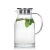 Import Transparent glass pitcher Heat Resistant glass jug with Stainless Steel Lid from China