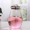 Transparent Handmade Cold Water Jug Ice Tea Juice Kettle Coffee Glass Pitcher