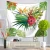 Import Tropical Leaves Floral Wall Hangings Tapestry Bedroom Wall Blanket 29.5 x 35.4 inches from China
