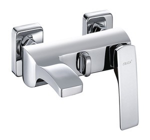Two function chromium-plated brass bath shower faucet with diverter
