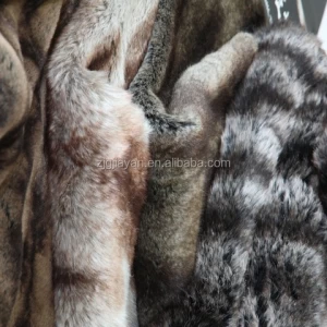 two-tones artificial faux fur for parka