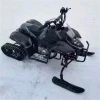 two way rubber tracks ski sledge scooter snowmobile with disc braking
