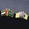 UAE national flag day gifts 30mm emirates flag logo round pins badge