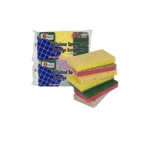 Ufo Cellulose Sponge And Scrubber 6-Pack Pack of 48 Pieces