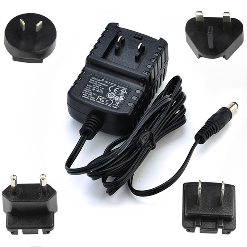 UL FCC CE 12V 1A Switching AC DC interchangeable plug power adapter,detachable plug 12V power adapter adaptor