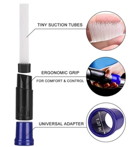 Universal Vacuum Dusty Brush, Attachment Tool of Vac Cleaning Parts with Hose Extension Accessories Adapter