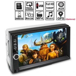 Universal wholesalecar mp5 player 2 din stereo car with fm modulato/blutooth