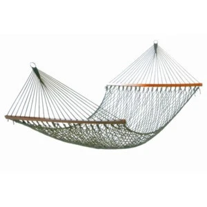 Uplion outdoor hammock net hammock cotton mesh leisure hammock with lashing