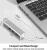Import USB-C to Ethernet Adapter with 3 USB Port, Type C Hub with RJ45 Ethernet Network M ultiport 4-in-1 from China