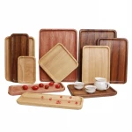 useful restaurant  serving board custom  ottoman rubber wood  tray