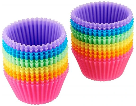 USSE food grade BPA free Heat resistant cake cup silicone bakeware set