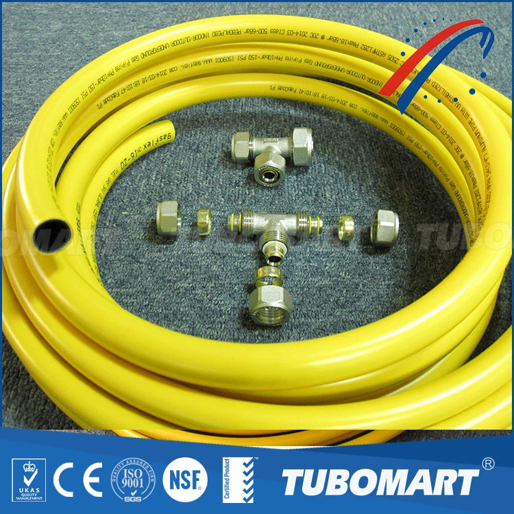 UV resistant composite multilayer pex al pex pe al pe gas pipe natural gas pipe with AS4176 ISO17484