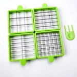 Vegetable Chopper Multi Blade Adjustable Salad Tools Vegetable Slicer Cutter Shredder with Built-In Blade Storage and Container