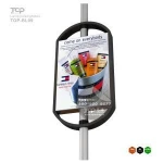 vertical one side scrolling lightbox lamp post advertising