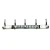 Import Wall mounted 304 stainless steel 5 square double robe coat hooks for clothes from China