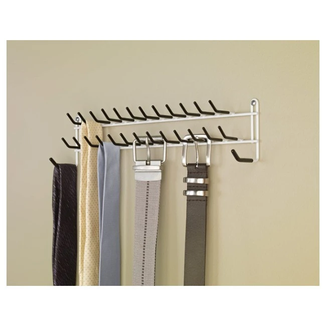 Wall rack Accessory Organizers metal hanger hook tie and belt rack