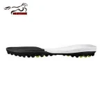 Wear-resistant recycled rubber soccer shoe sole
