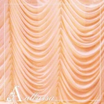 Wedding beautiful curtain with valance stage decorative backdrop curtain swag