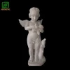Western Style Stone Carvings And Sculptures Marble Beautiful Angel Figure Statue