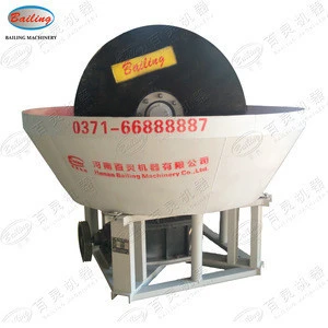 Wet pan mill for grinding gold iron lead zinc ore