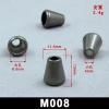 Whole sale high quality metal alloy toggle metal stopper in matt silver color