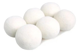 wholesale 2018 Household Quick Dry 6 Pack Felt Wool Dryer Balls For Laundry Machine